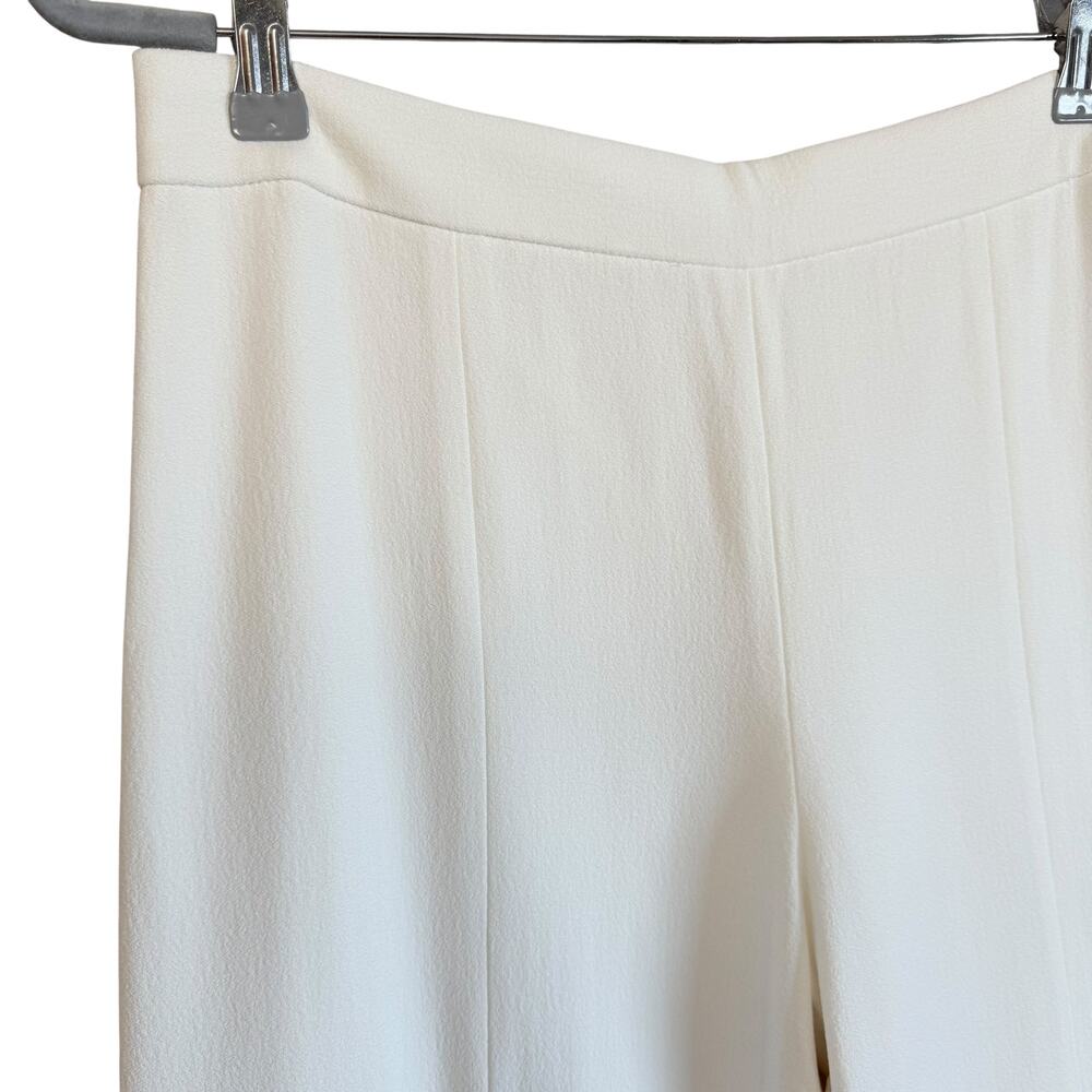 Narciso Rodriguez Wide Leg Pants Size 40 High Waisted Flat Front Side Zipper - Picture 4 of 6